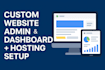 make a website with dynamic pages and an admin dashboard