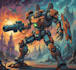 create robot and mech concept art for you