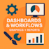 build custom low code dashboards, workflow automations, graphics, and reports