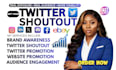 promote your twitter x shoutout, website link  organic growth promotion