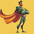 make concept art superhero character comic style
