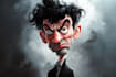 draw artistic cartoon caricatures