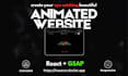 create an animated responsive website react gsap