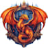 make  emblem logo with fantasy game style