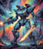 create custom mecha robot art