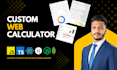 create a custom web calculator
