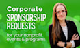 create a corporate sponsorship request for your nonprofit