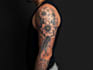 create a tattoo design of tattoo sleeve
