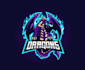 create graceful and fantastic dragon logo design