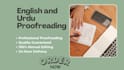 proofread urdu and english documents manually