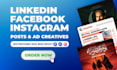 design high converting social media ads and creatives for facebook instagram