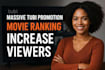 do massive tubi promotion, tubi movie ranking, increase viewers