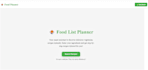 react food planner app mobile responsive fast