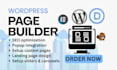 setup wordpress page builder elementor pro divi beaver builder brizy seedprod