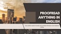 editing and proofreading of english documents