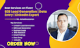 linkedin b2b lead generation, data entry and web research