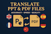 professionally translate presentations and documents PPT, PDF