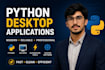 build modern python desktop application with a gui, electron, pyqt
