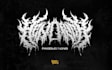 create an old school heavy metal logo