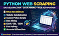 do web scraping, data mining and web automation