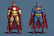 draw superhero comics, anime