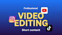 edit your instagram reel, yt short or any short content