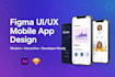 design mobile app UI UX on figma