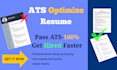 create an ats friendly resume and linkedin profile headline