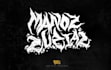 make a chaotic bestial black metal logo