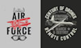 make retro t shirt fighter jet, military air drone and aviation logo