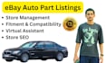 do ebay auto parts listing fitment SEO store management virtual assistant