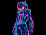 make a cyberpunk character art