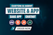 ai website ai chatbot ai web application ai software as full stack developer