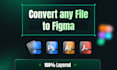 convert from PSD to figma, image to figma
