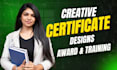create professional computer diploma certificate award certificate design