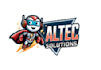 design high quality robot logo with free source file