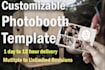 design a customizable photo booth template for any event
