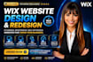 responsive wix website design, redesign wix website restaurant website wix seo