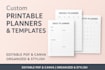 design gratitude journal printable planners templates, digital planner pdf