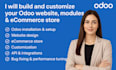 build and customize odoo website, module, ecommerce store and odoo customization