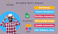 setup airtable crm, airtable database, airtable automation, softr webapp expert