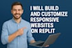 build and customize responsive websites on replit with full functionality