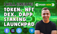 create token, dex, web3 dapp, crypto game, staking on solana, sui, ton