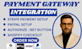 do stripe payment, paypal, authorize net buttons, checkout button for shopify