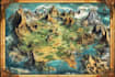 do fantasy map illustration isometric map