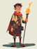 draw a 2d game character illustration