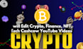 create finance fx and crypto youtube videos