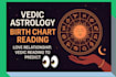 astrology birth chart reading, love relationship, vedic reading to predict