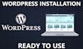 install and configure a ready to use wordpress website