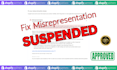 fix google merchant center misrepresentation and suspended